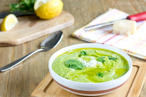 Green Pea Soup, a quick soup recipe ready in under 15 minutes