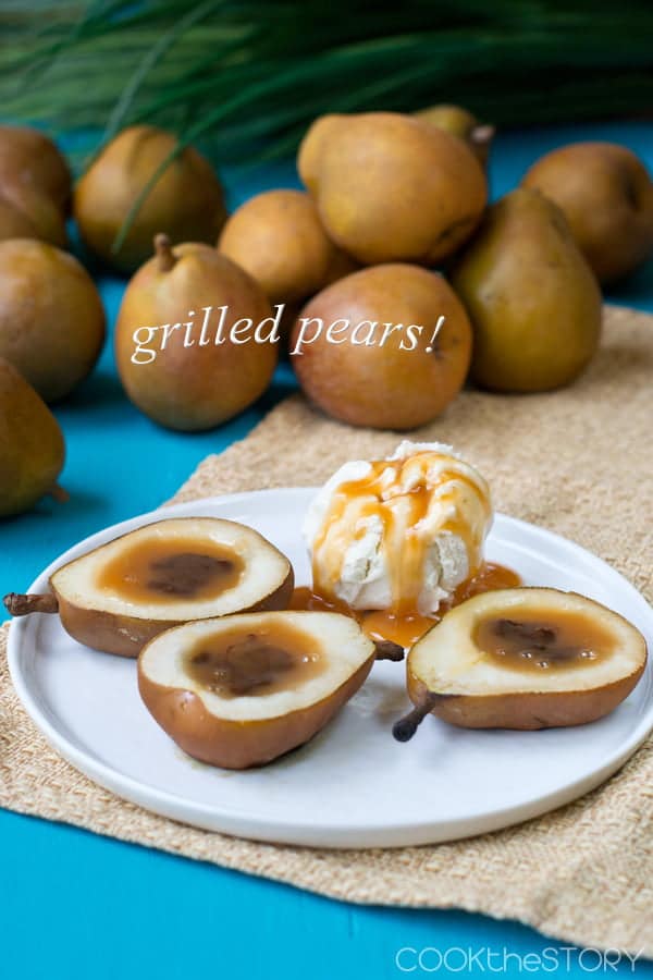 Grilled Pears Filled With Hot Caramel Chocolate Sauce,Asparagus Seasoning Ideas