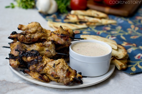 Indian Spiced Grilled Chicken with Yogurt Sauce