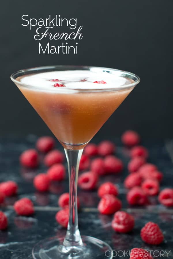French martini champagne cocktail