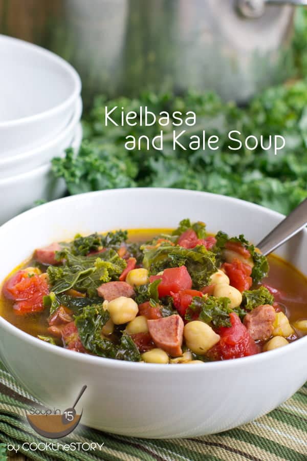 Quick Kielbasa and Kale Soup
