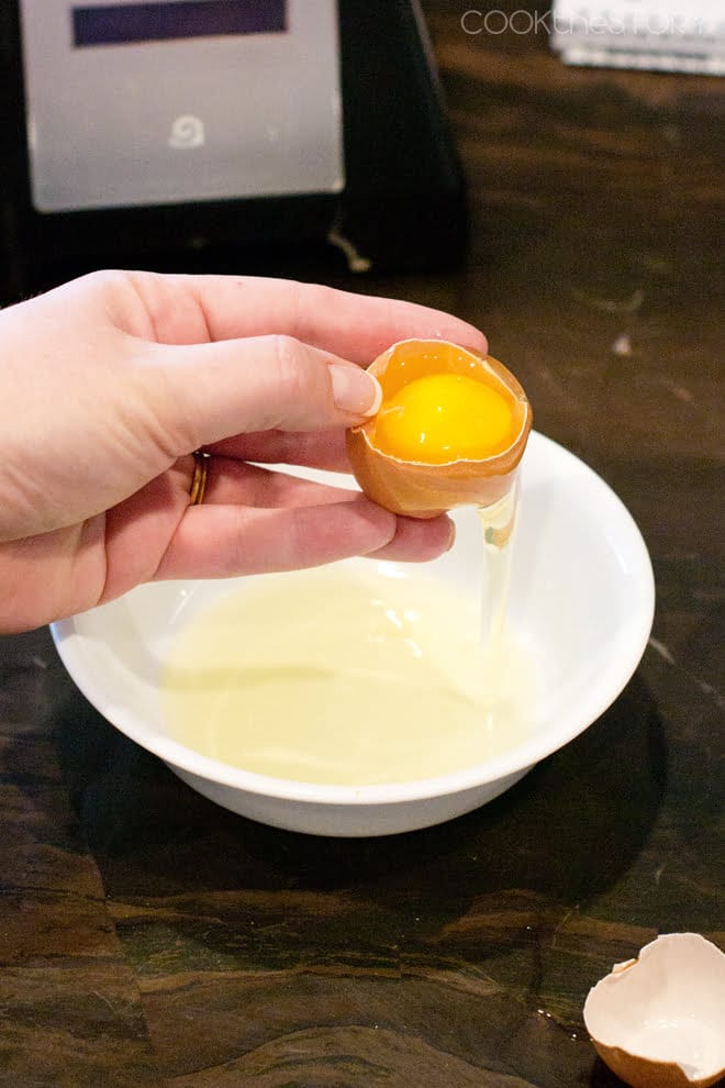 Separating Eggs to make hollandaise sauce